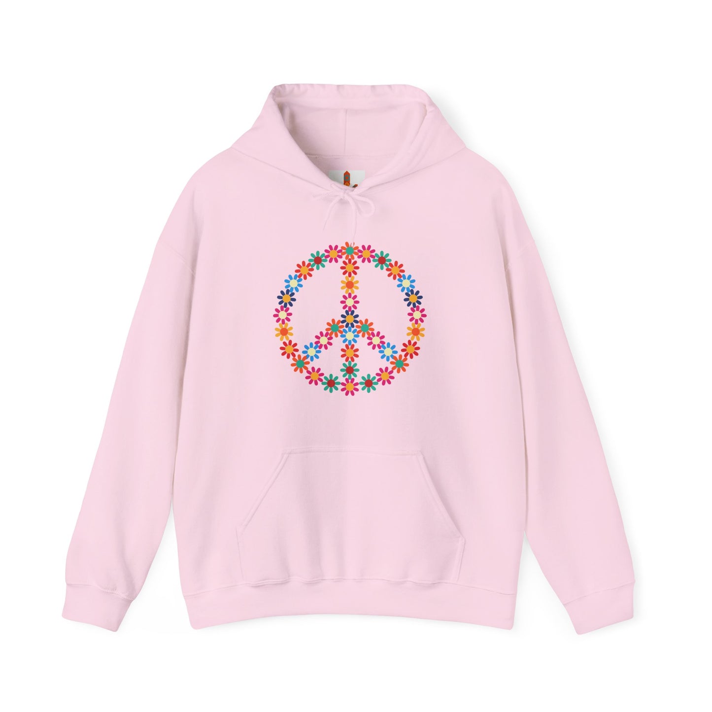 Peace Sign made of Flowers Hoodie