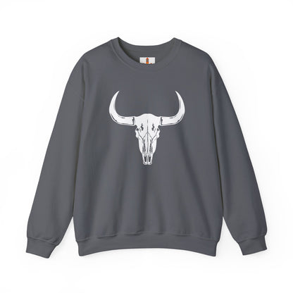 White Buffalo Skull Sweatshirt