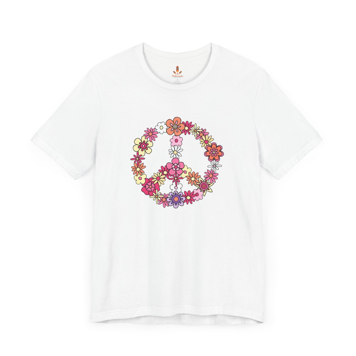 Peace Sign made from Flowers T-shirt