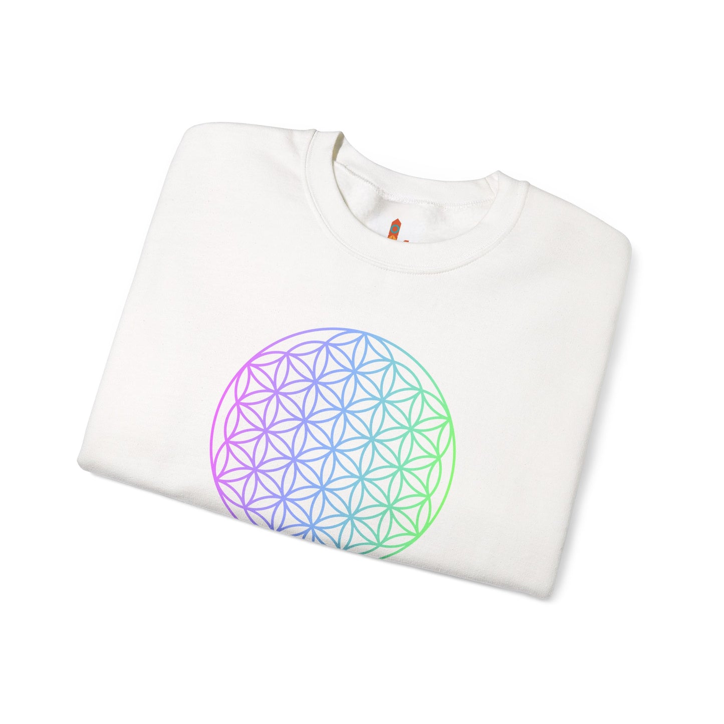 Blue and Green Flower of Life Sweatshirt