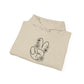 Black Peace Hand Sign with Flowers Hoodie