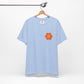 Peace Sign in Orange Flower T-shirt