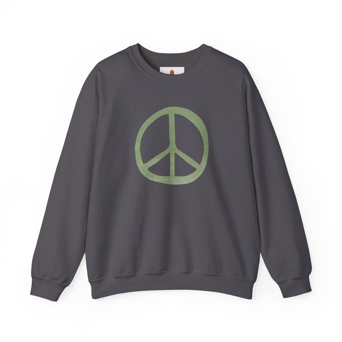 Green Peace Sign Sweatshirt