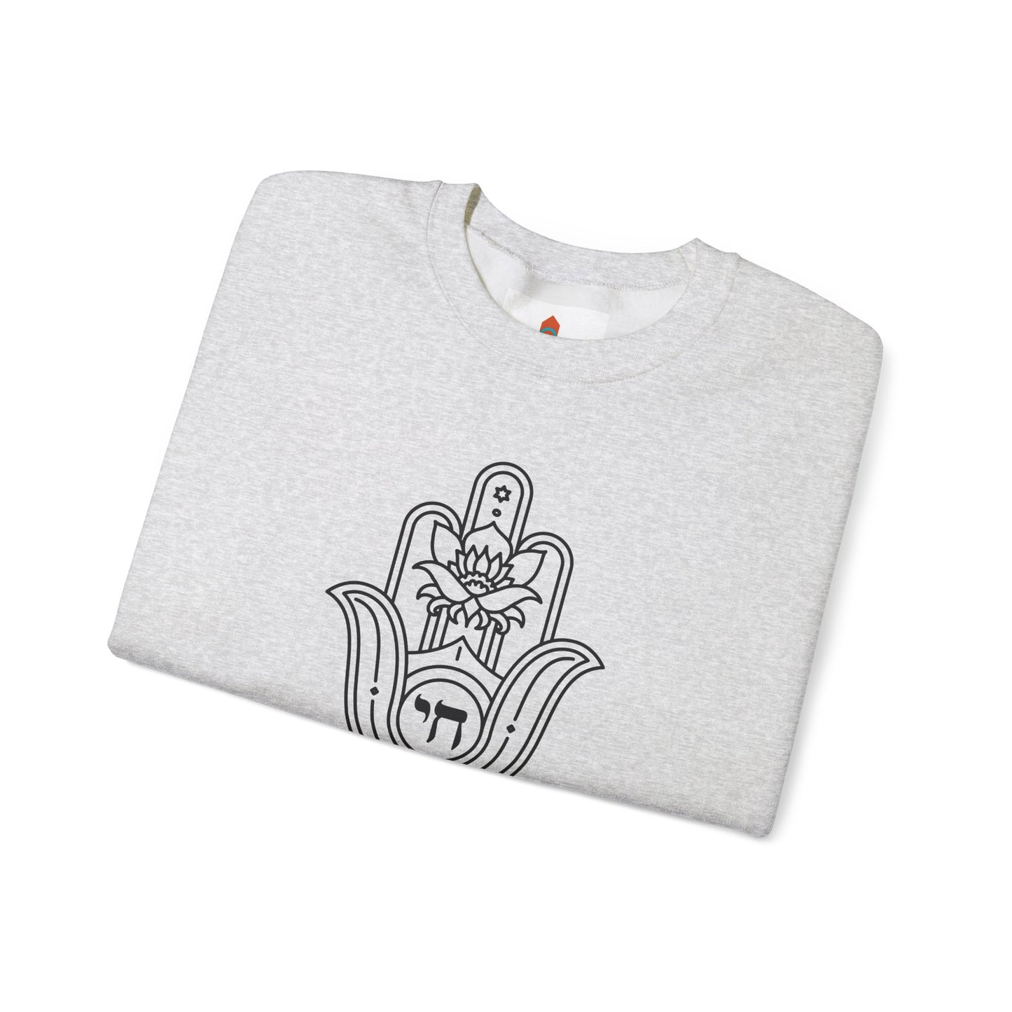 Hamsa Hand with Lotus Design Sweatshirt