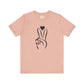 Peace Hand Sign with Heart T-shirt