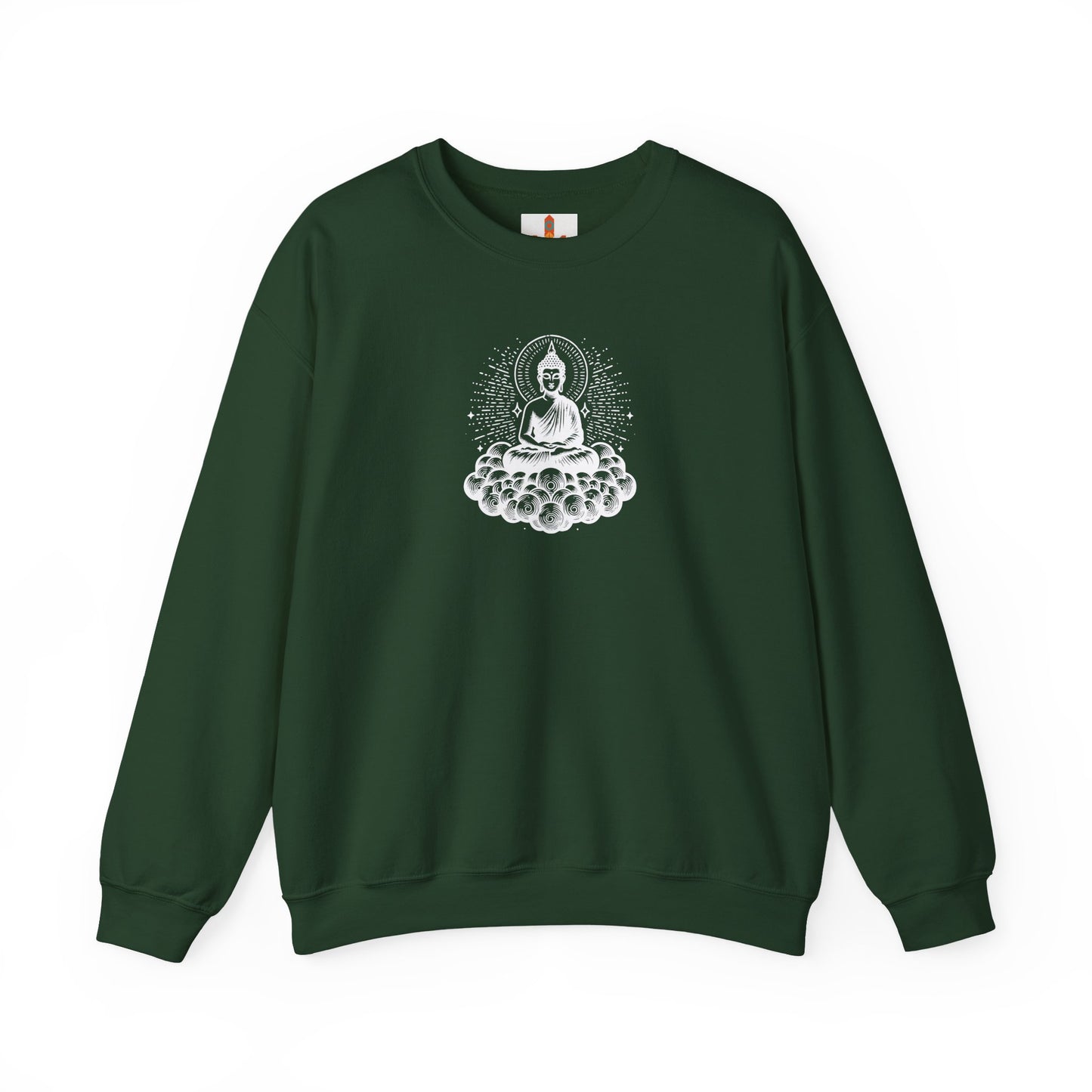 White Buddha Art Sweatshirt