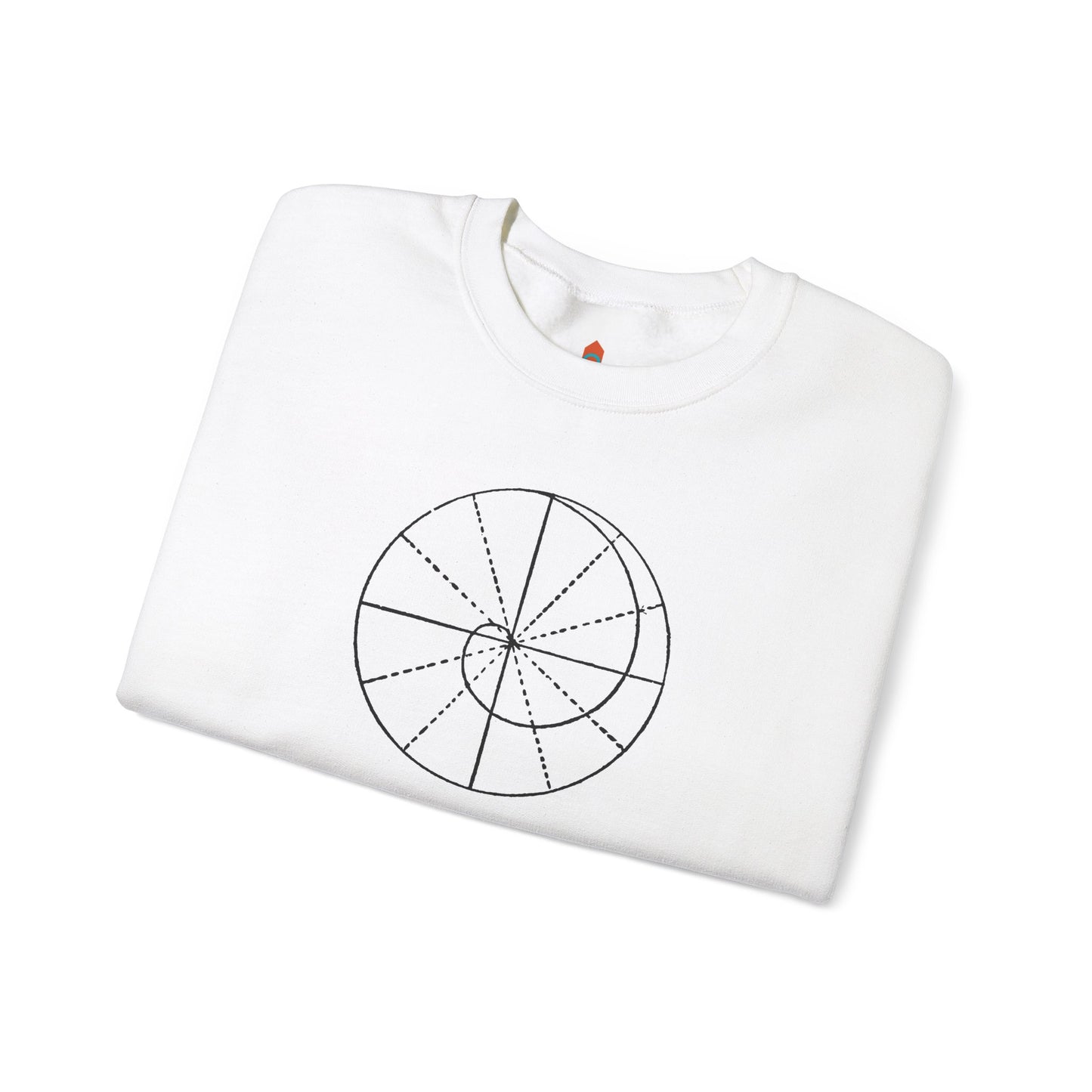 Spiral of Life in Circle Drawing Sweatshirt