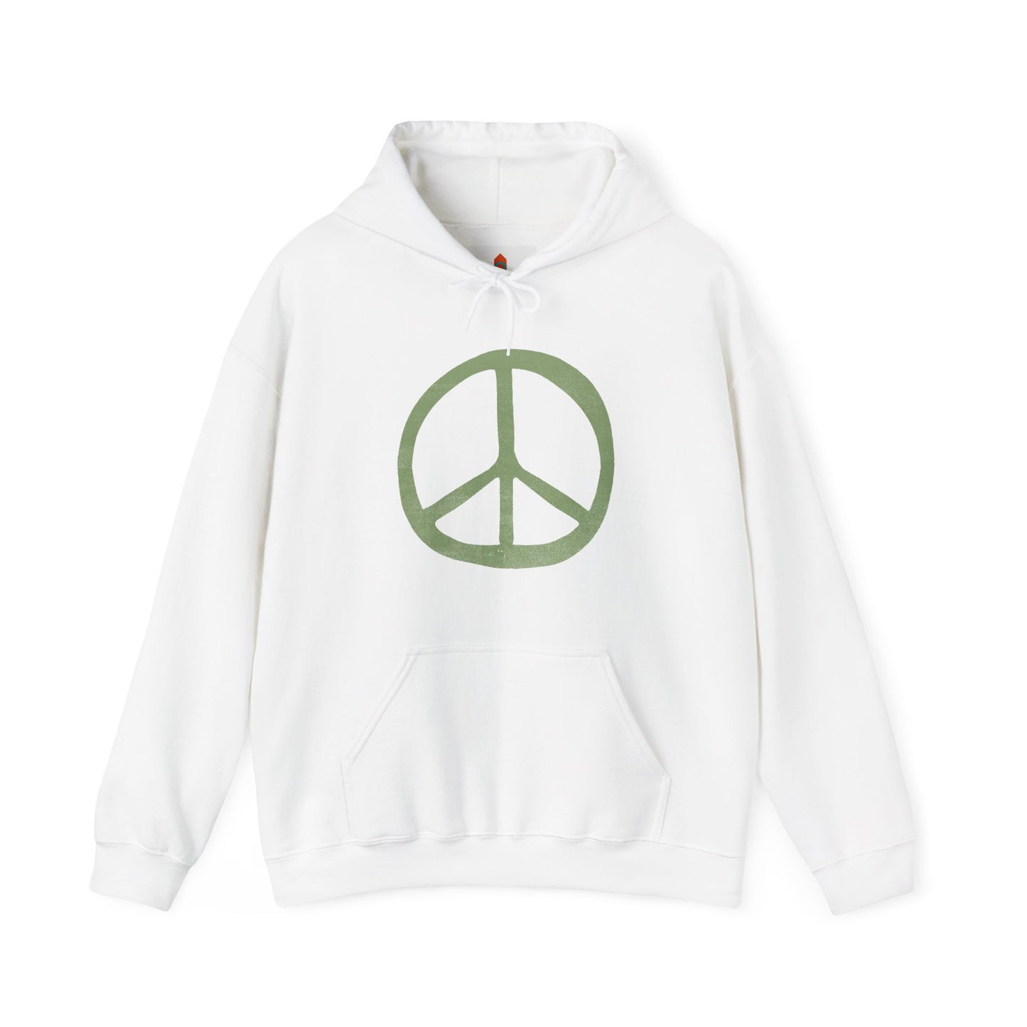 Green Peace Sign Hoodie