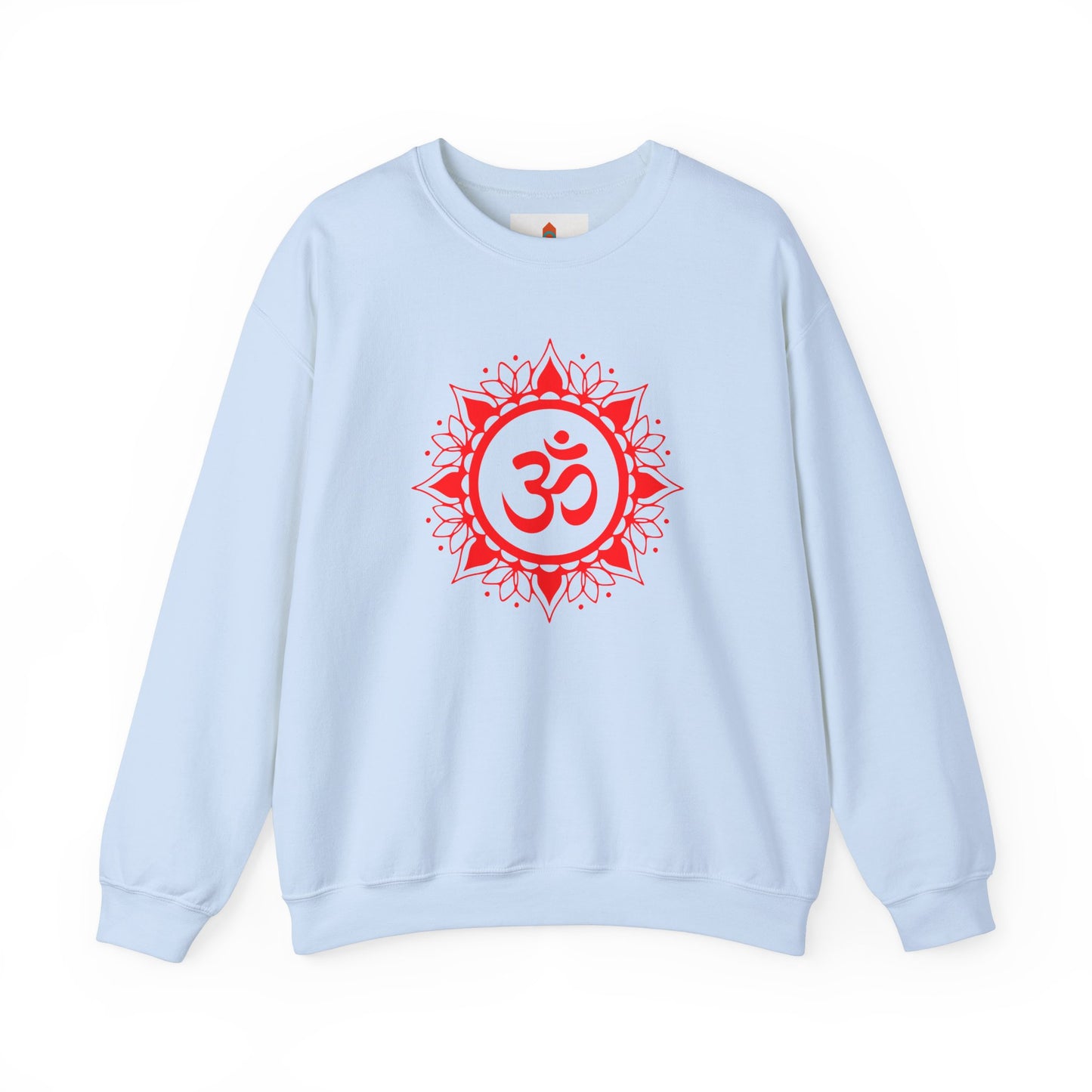 Red Om Lotus Design Sweatshirt