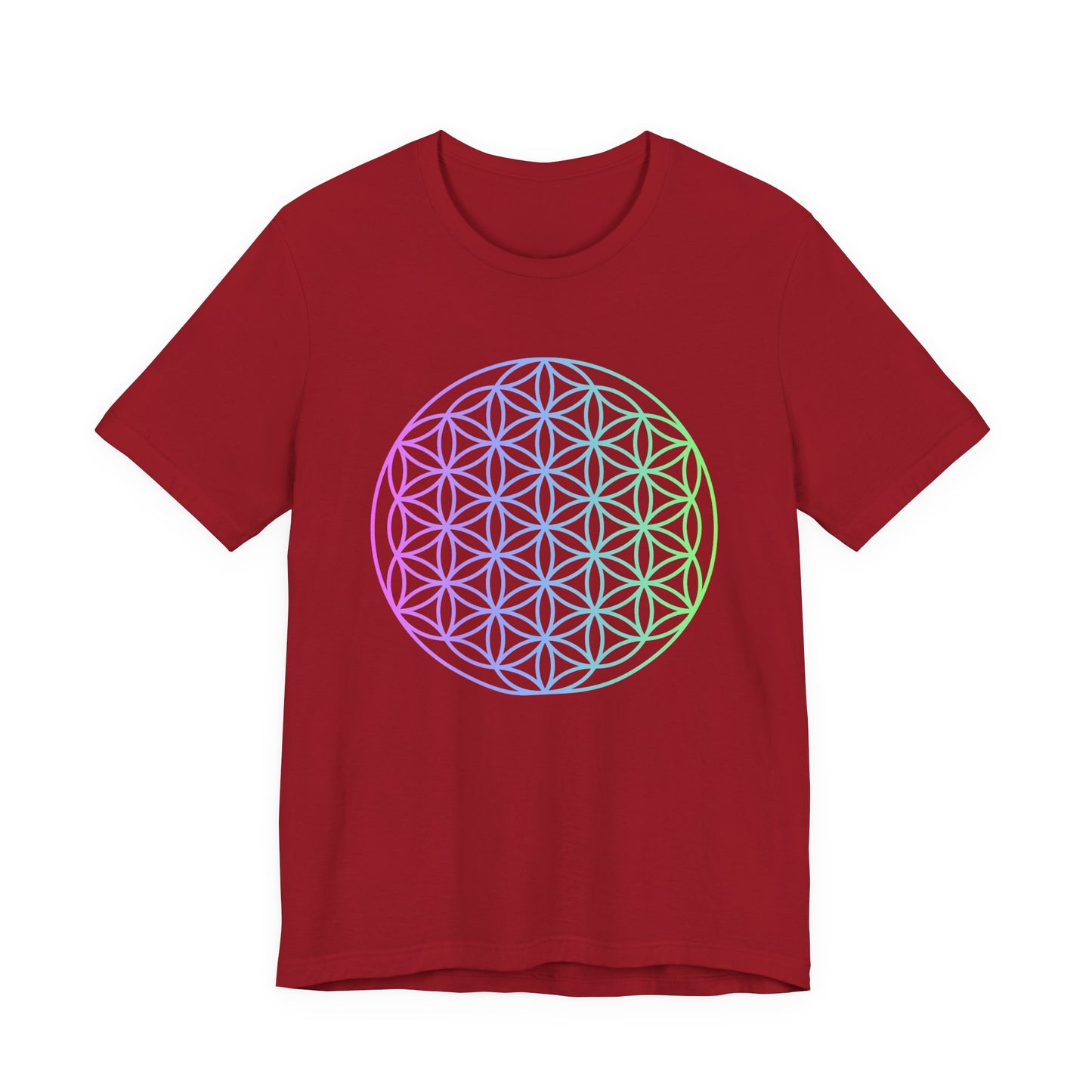Blue and Green Flower of Life T-shirt (NEW)