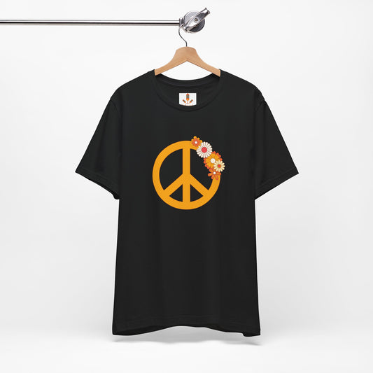 Peace Sign with Flowers T-shirt