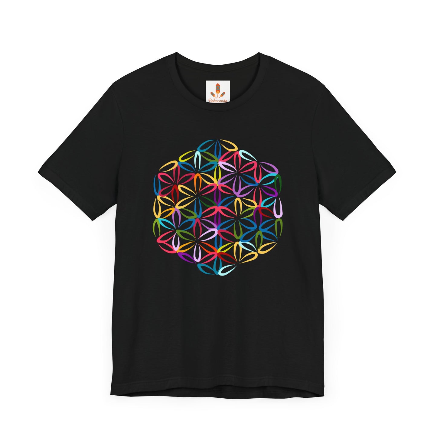 Multicolor Flower of Life T-shirt