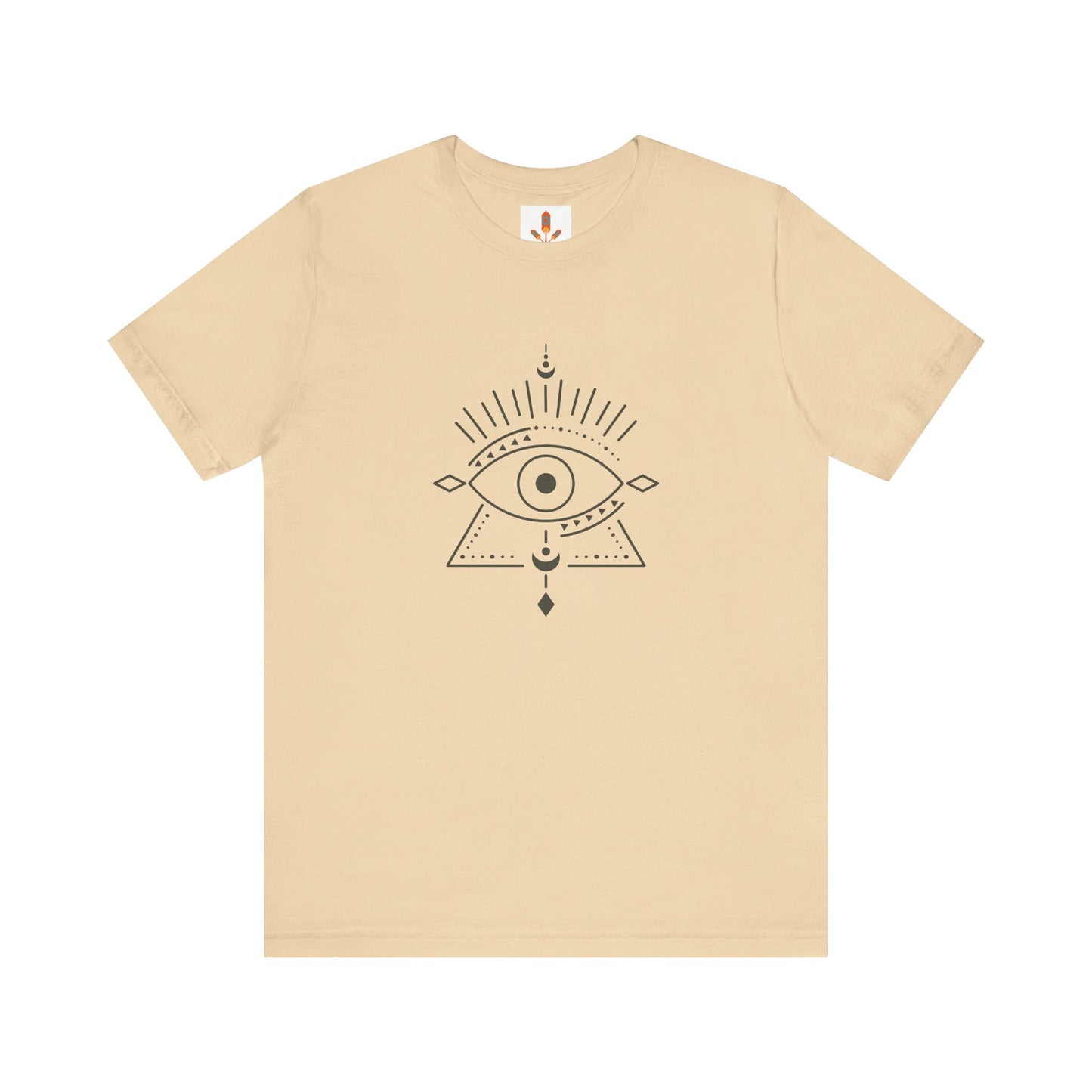 Pyramid and Evil Eye Design T-shirt