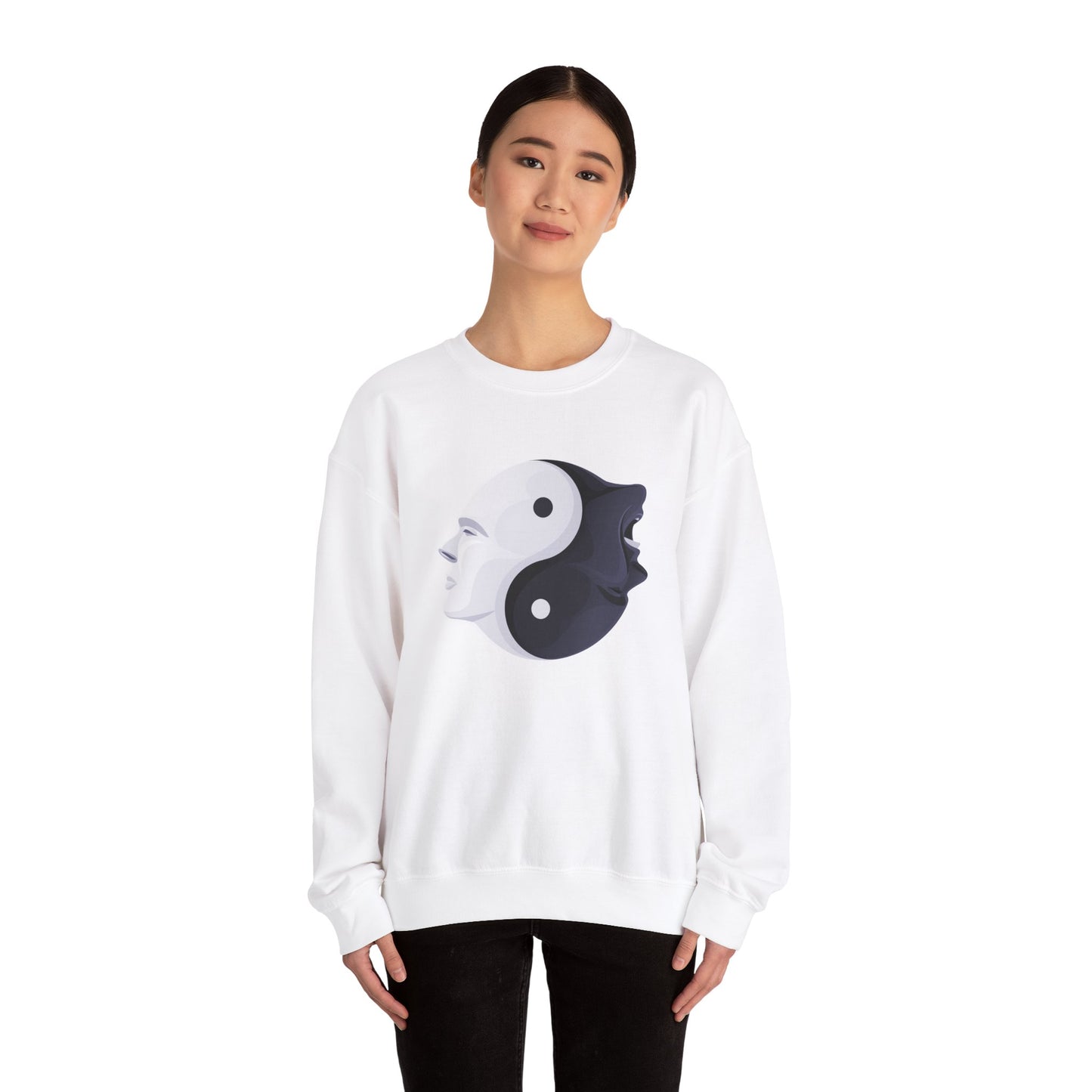 Yin Yang Two Faces Sweatshirt