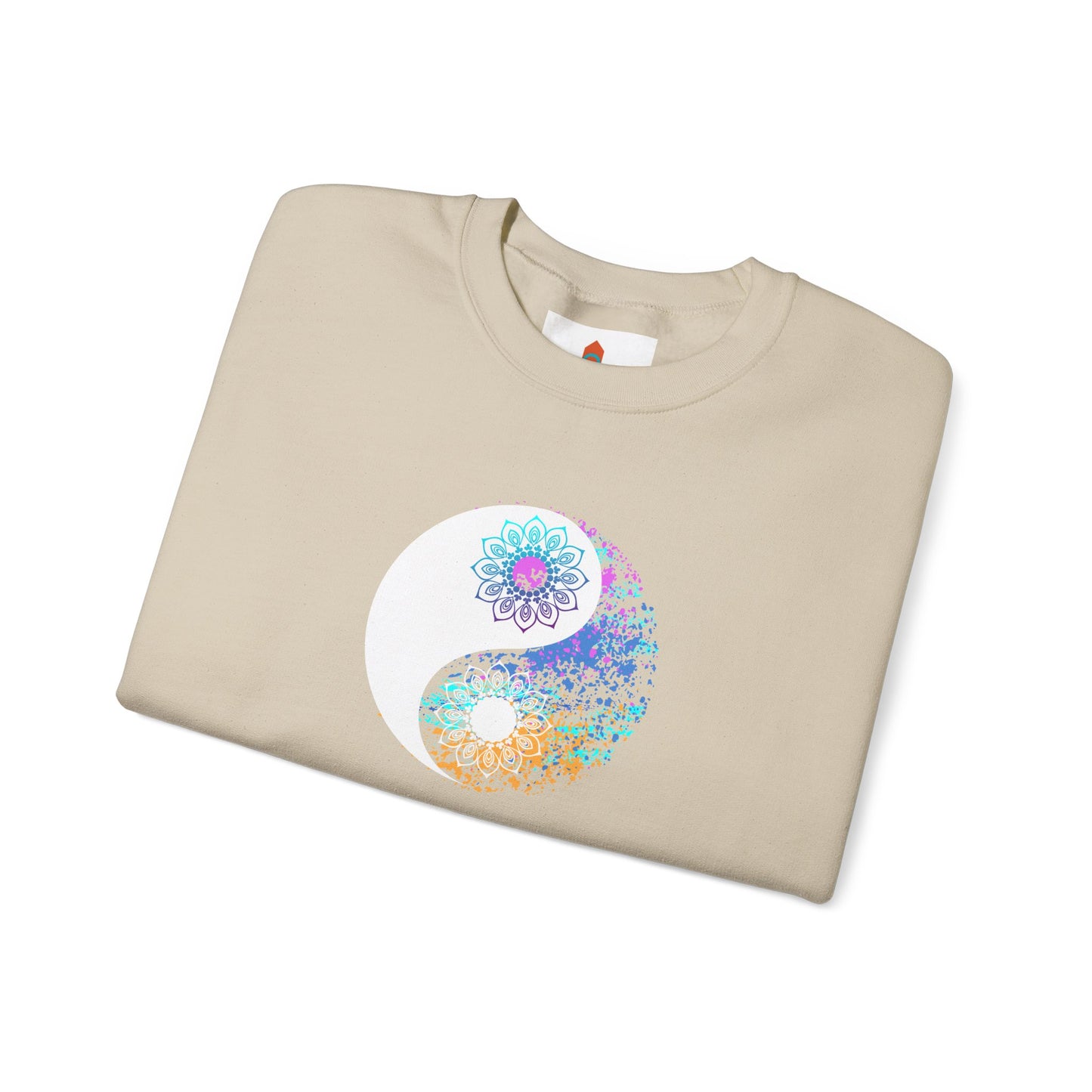 Colorful Lotus Yin Yang Sweatshirt