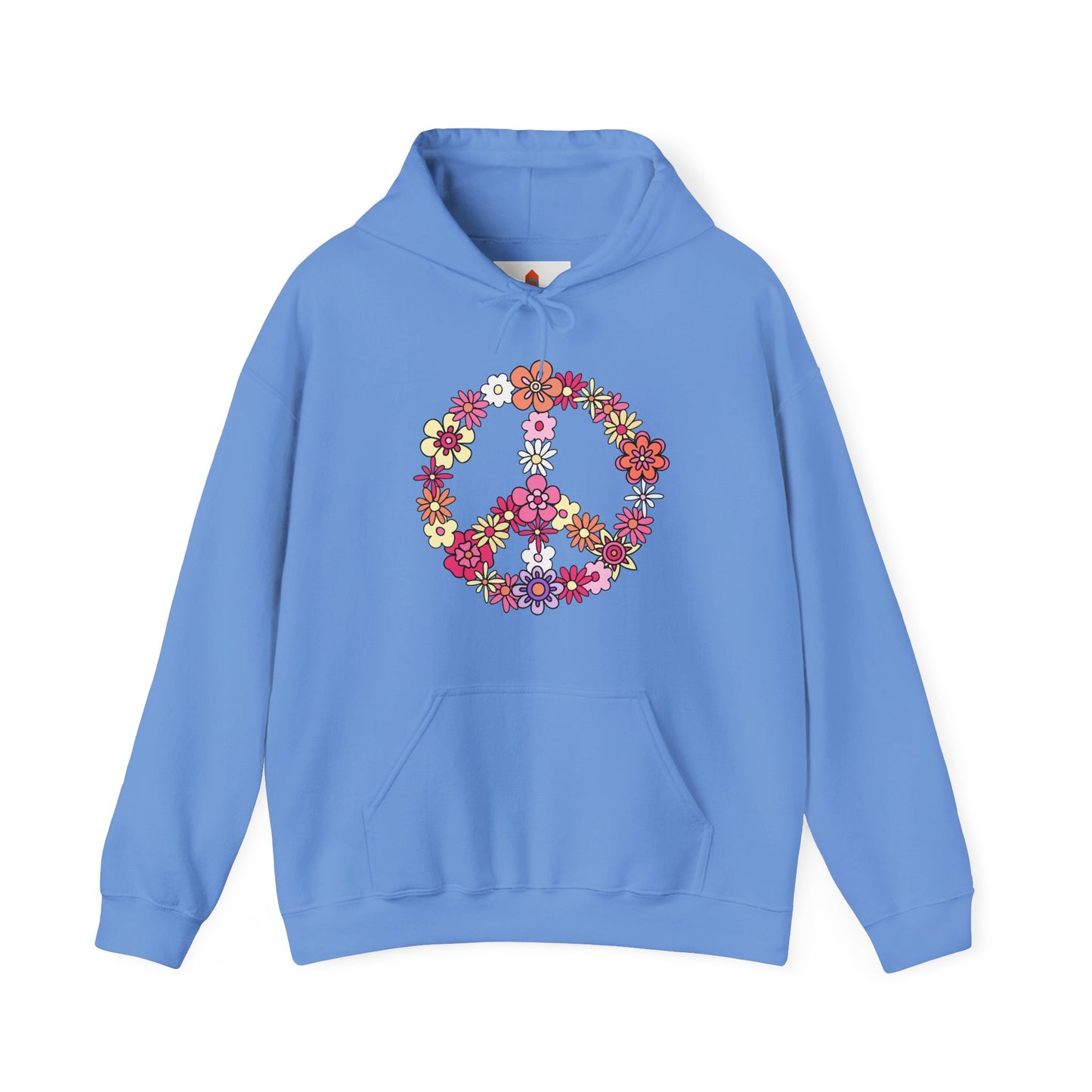 Peace Sign made from Flowers Hoodie