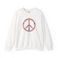 Peace Sign made of Flowers Sweatshirt