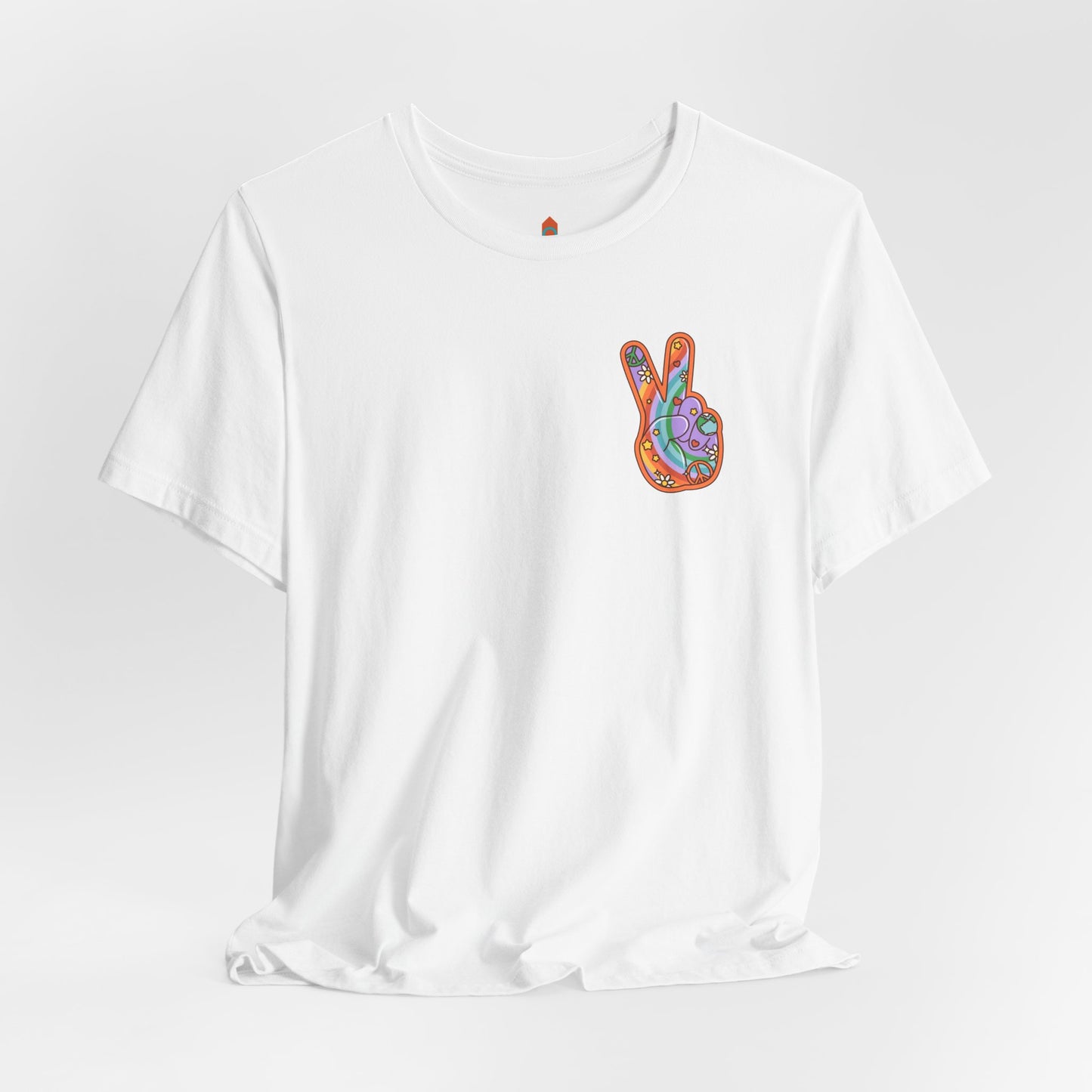 Hippie Peace Hand Sign T-shirt