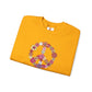 Peace Sign made from Flowers Sweatshirt