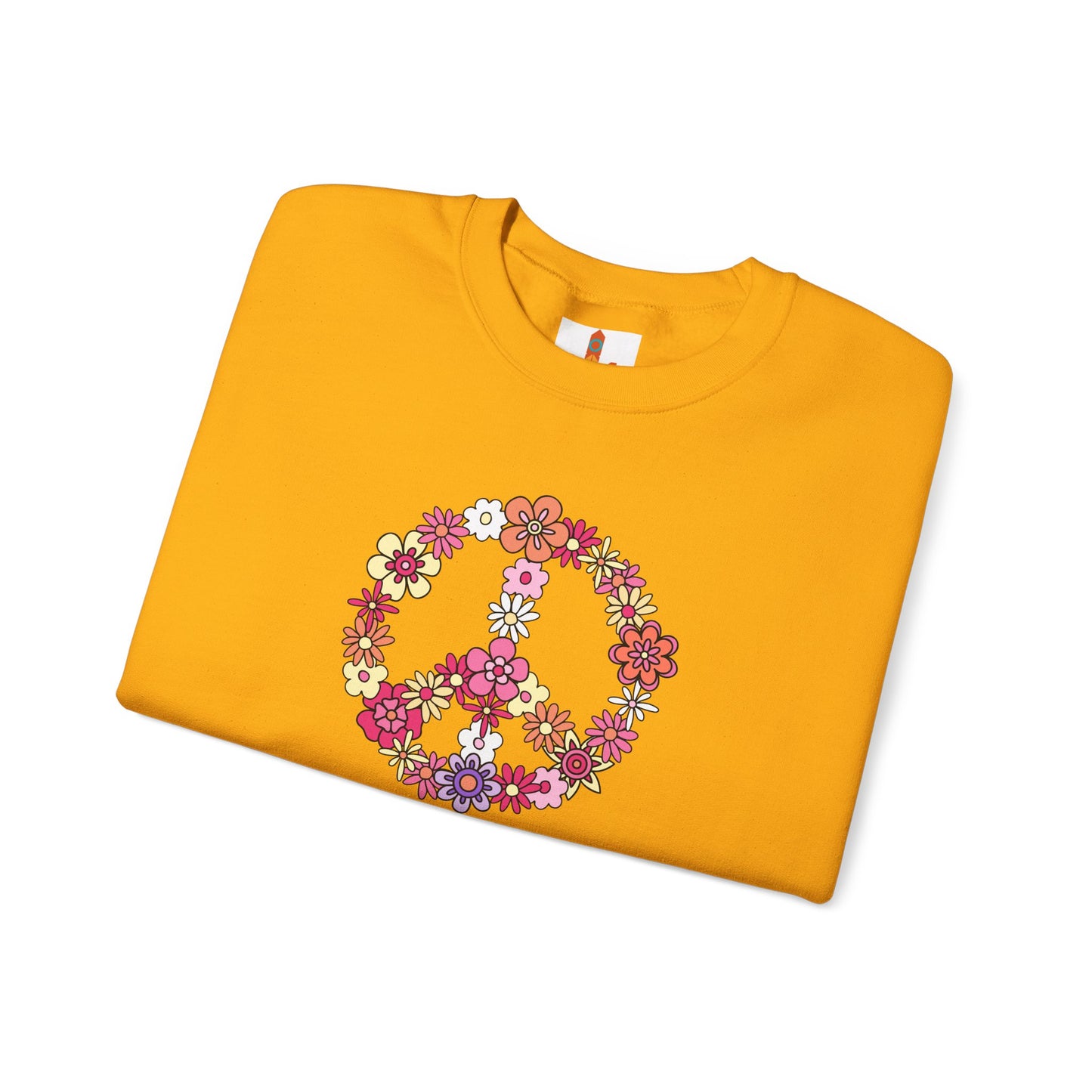 Peace Sign made from Flowers Sweatshirt