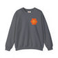 Peace Sign in Orange Flower Sweatshirt