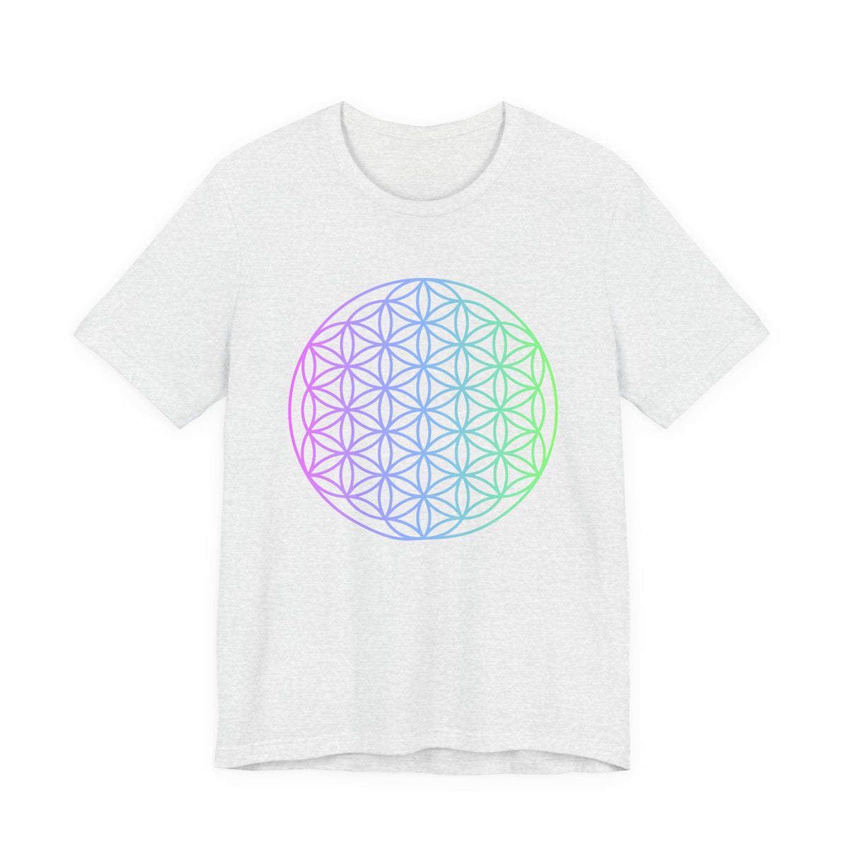 Blue and Green Flower of Life T-shirt (NEW)