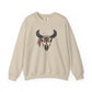 Buffalo Skull with Native Patterns Sweatshirt