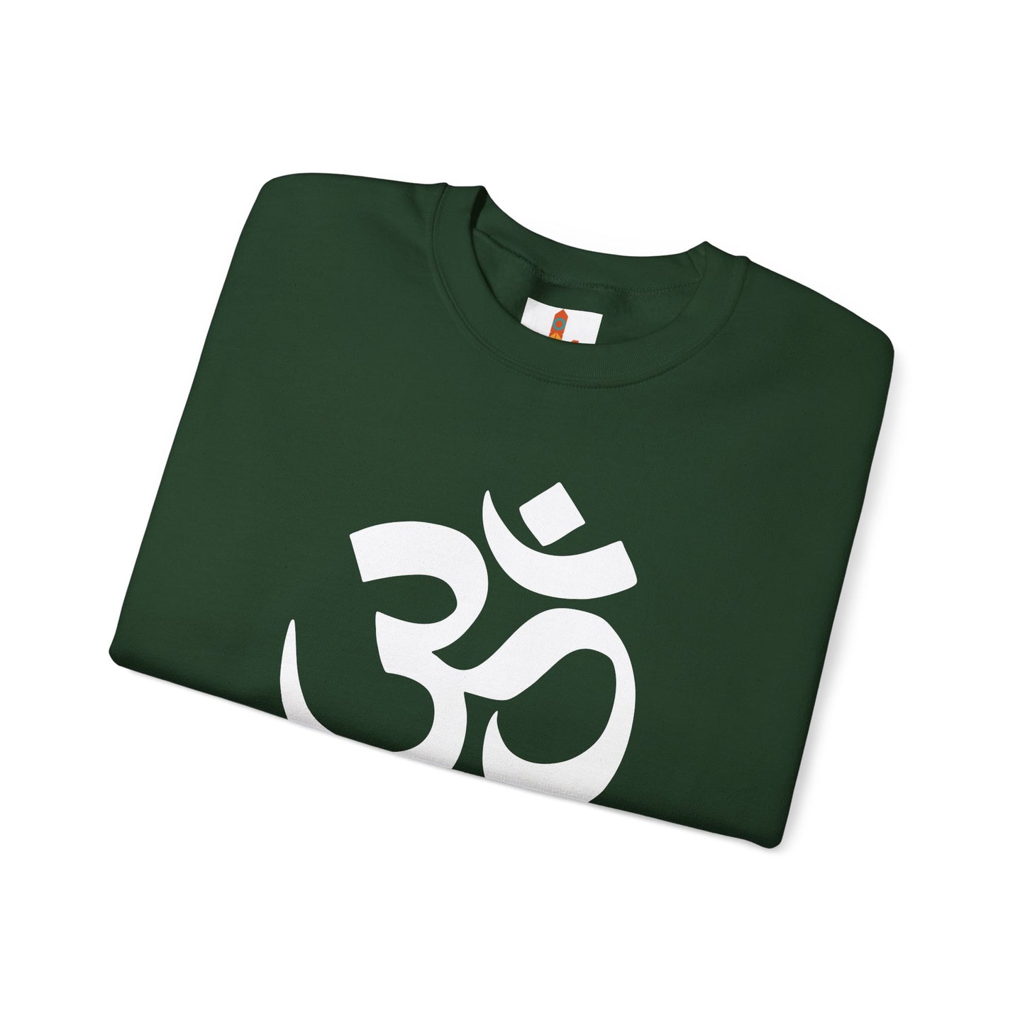 White Simple Om Art Sweatshirt