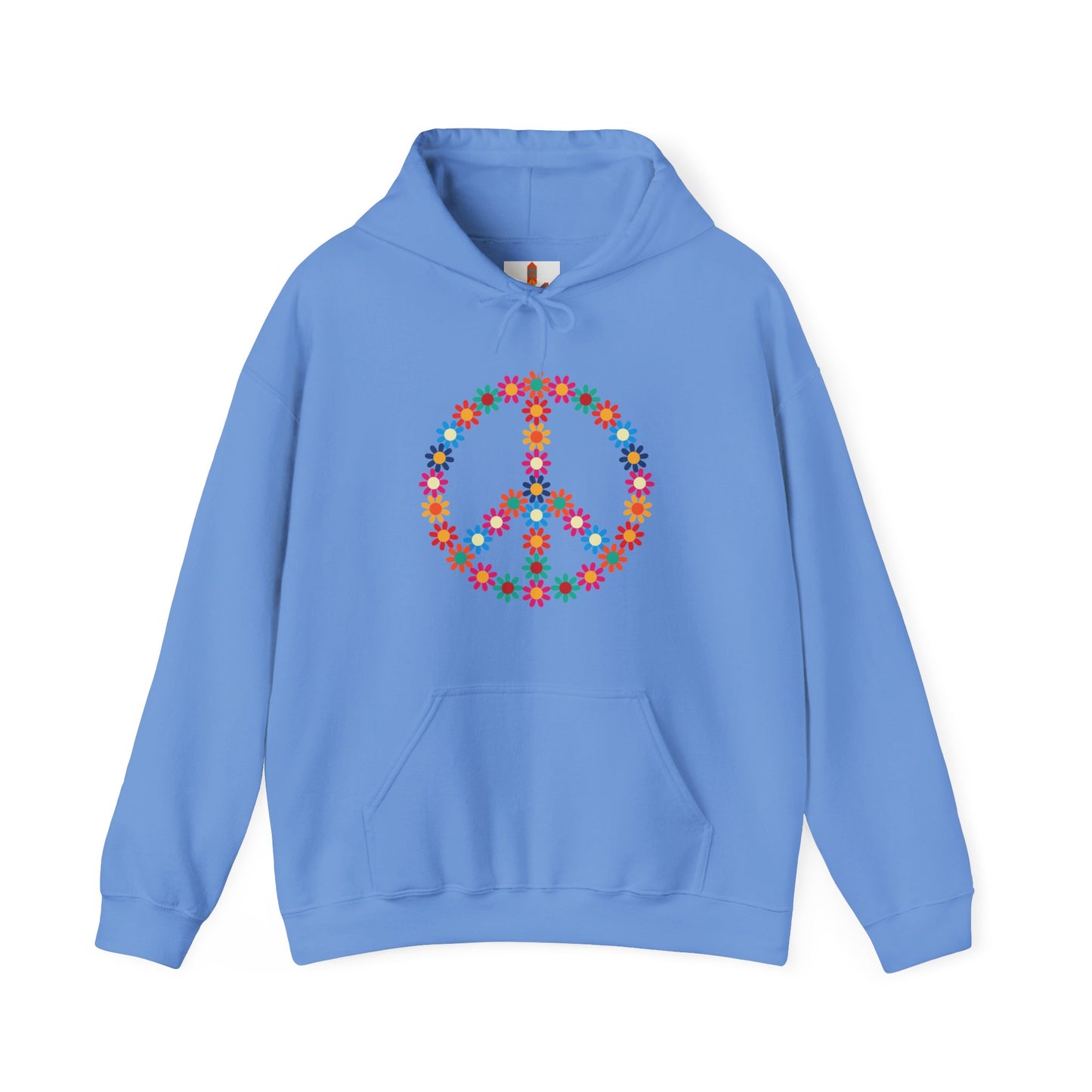 Peace Sign made of Flowers Hoodie