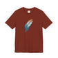 Blue and White Feather T-shirt
