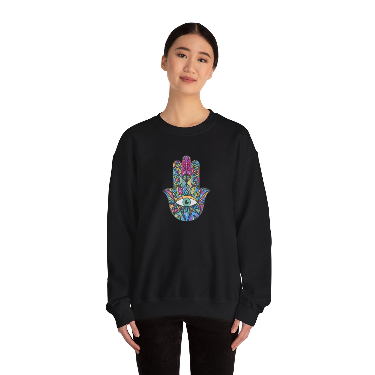 Colorful Hamsa Hand Sweatshirt