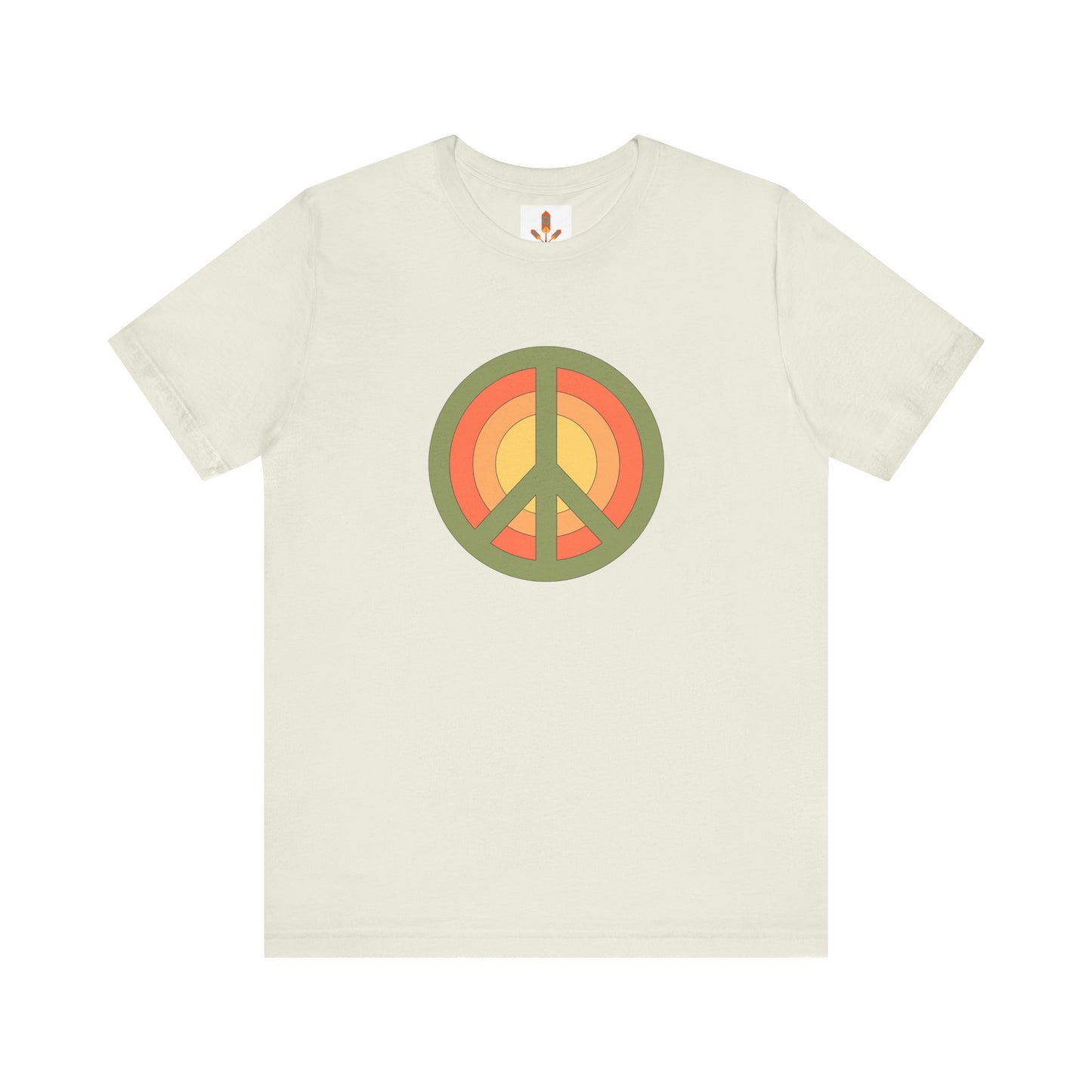 Retro Peace Sign Design T-shirt