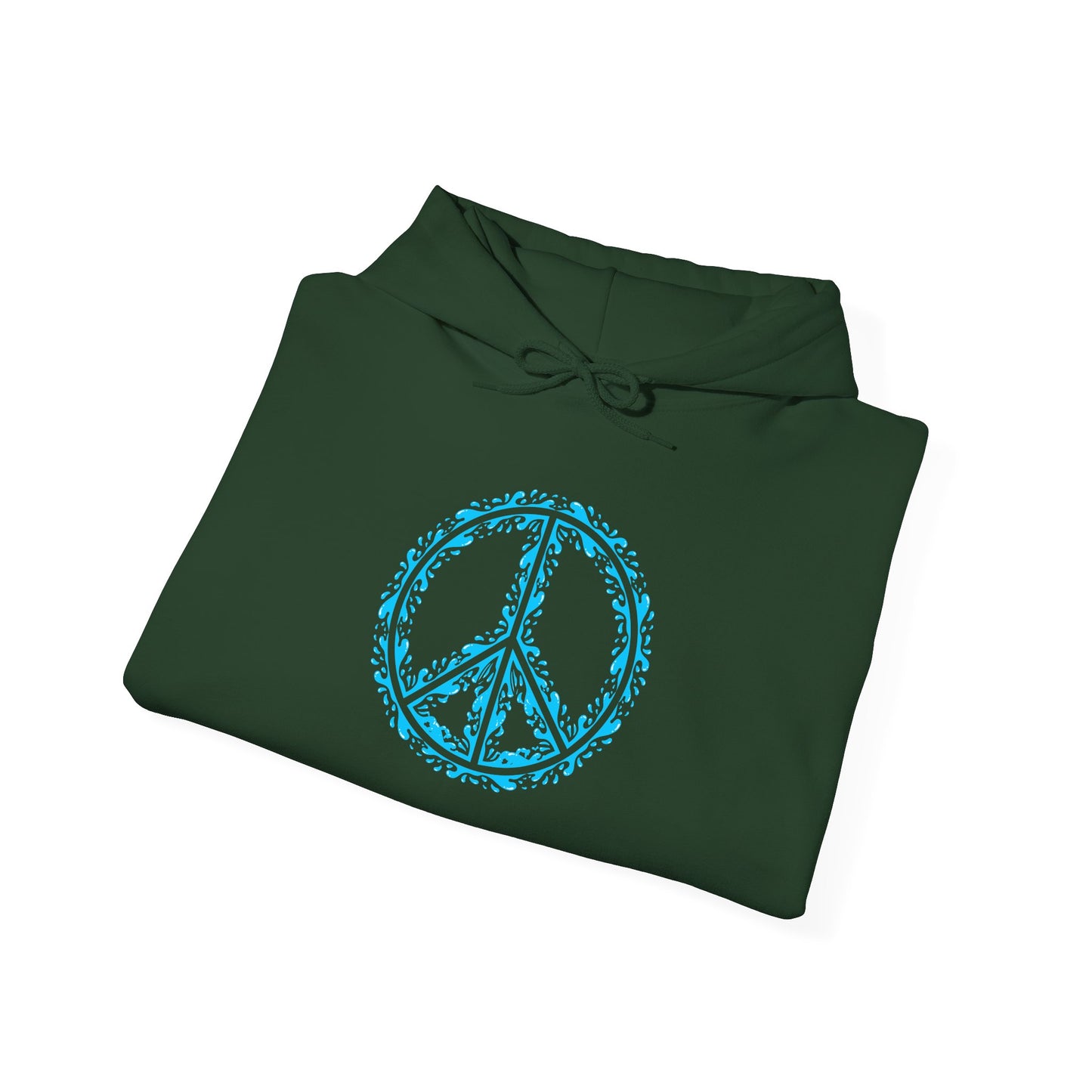 Peace Sign with Water Design Hoodie