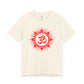 Red Om Lotus Design T-shirt