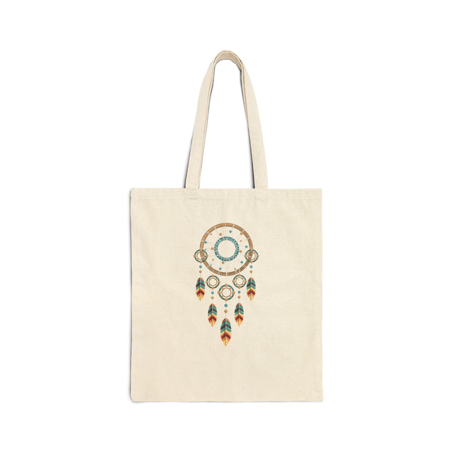 Multicolored Dream Catcher Cotton Tote Bag