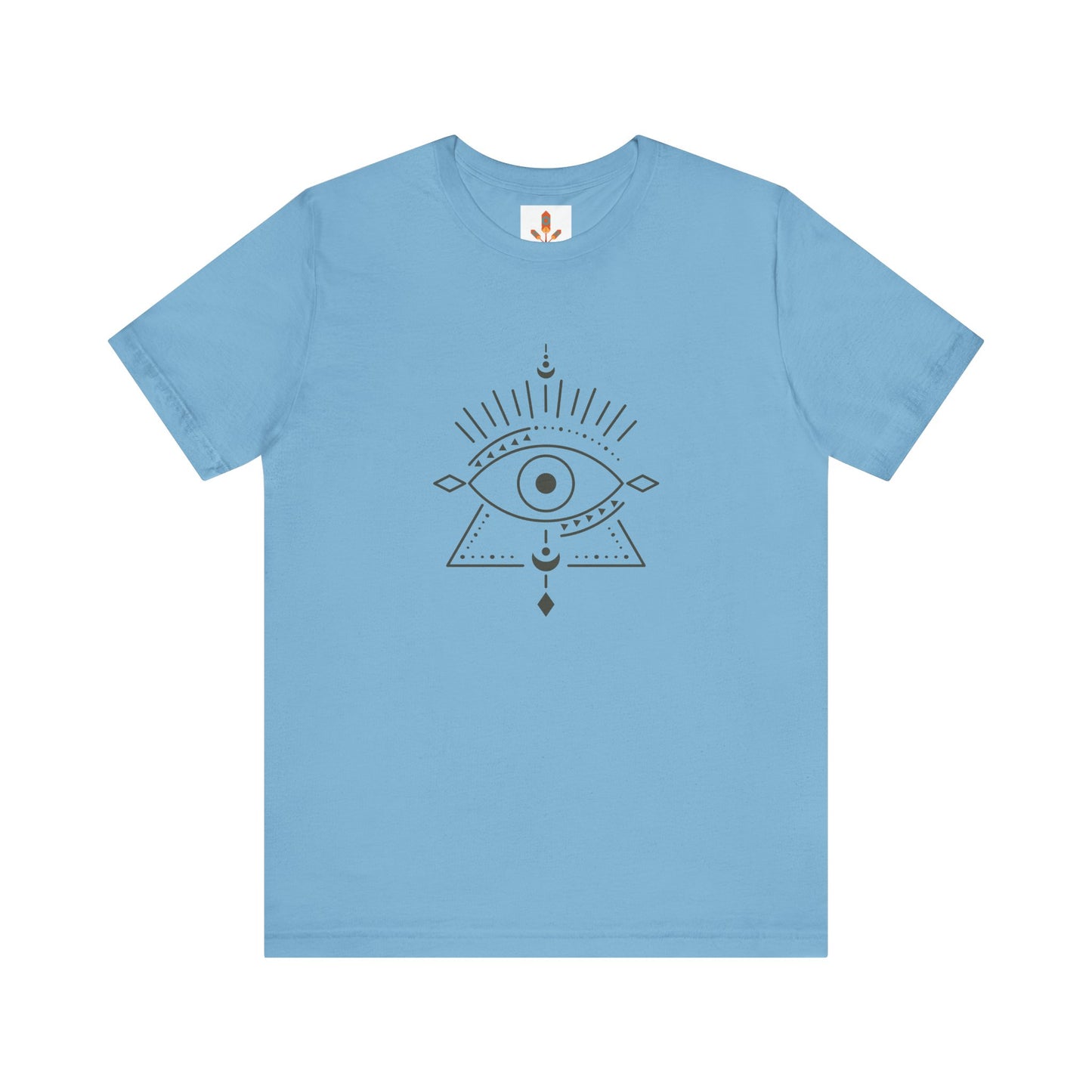 Pyramid and Evil Eye Design T-shirt