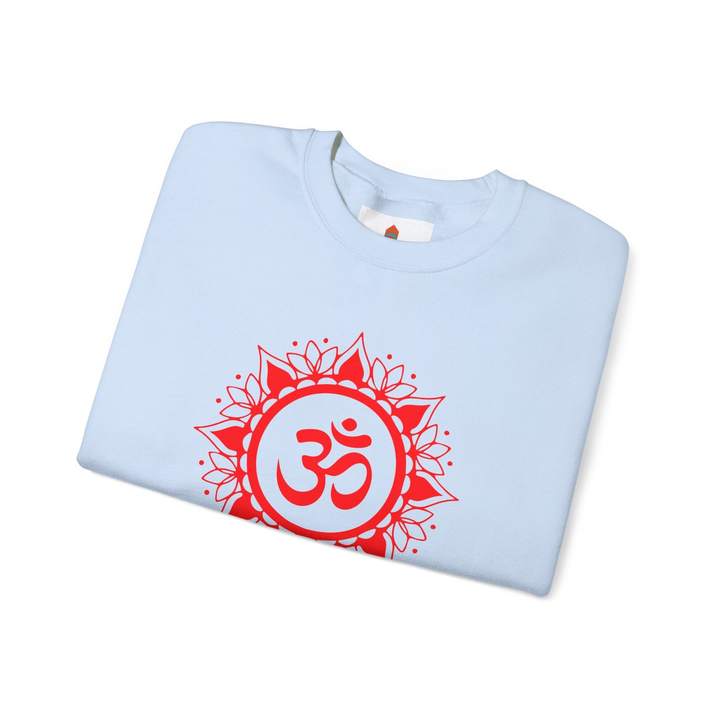 Red Om Lotus Design Sweatshirt