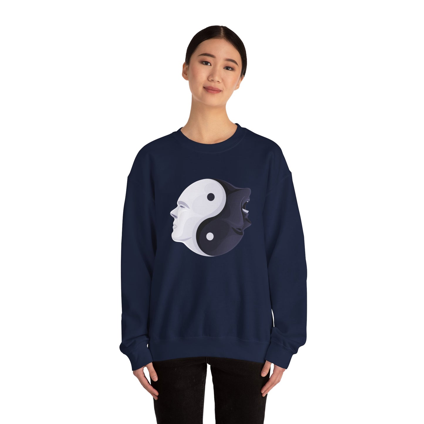 Yin Yang Two Faces Sweatshirt