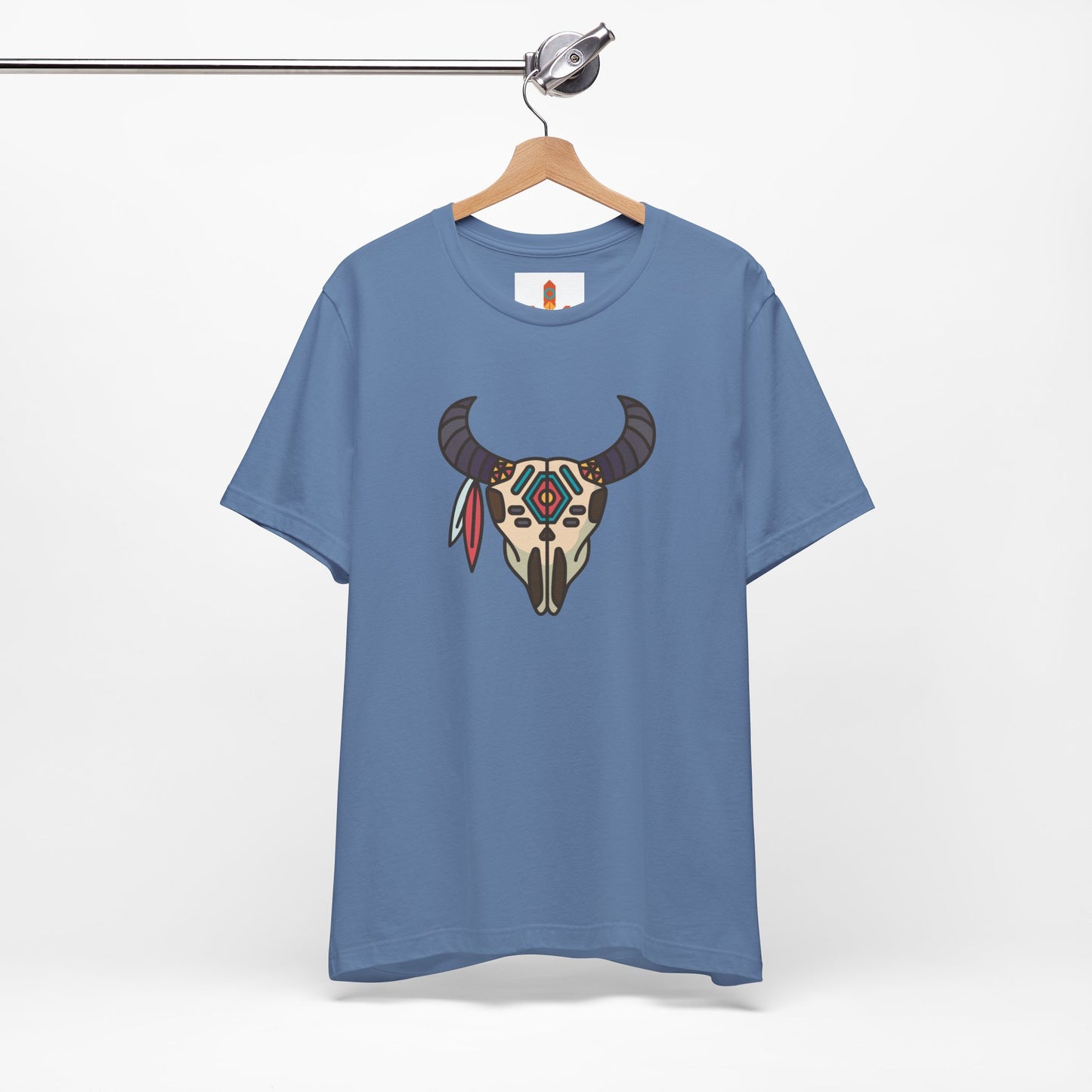 Buffalo Skull with Native Patterns T-shirt