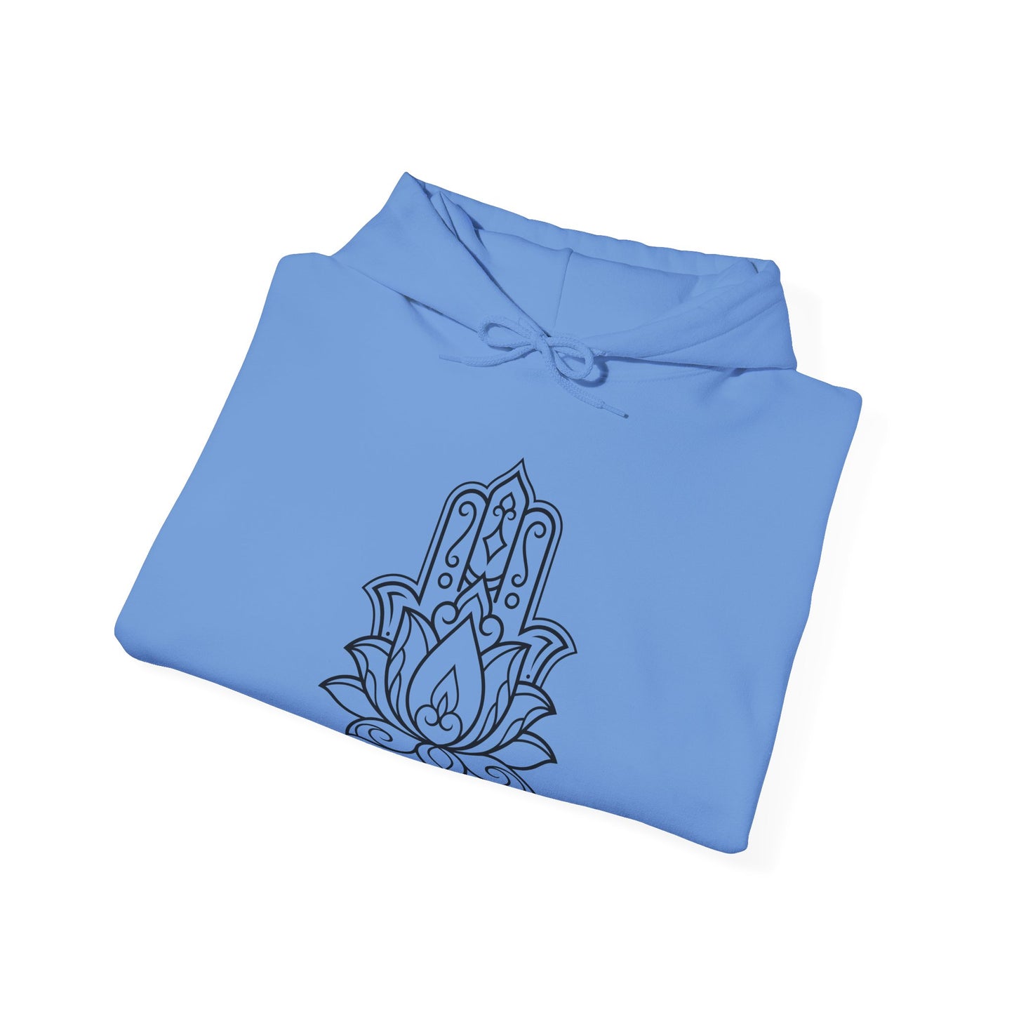 Hamsa Lotus Design Hoodie