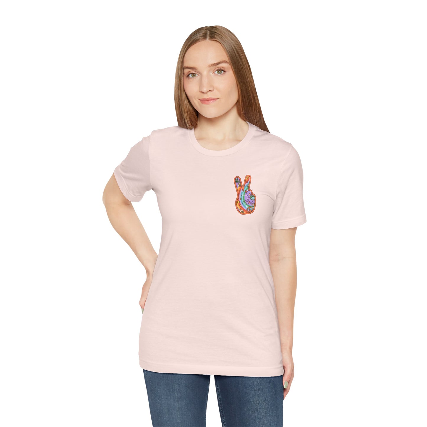 Hippie Peace Hand Sign T-shirt