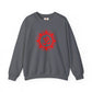 Red Om Lotus Design Sweatshirt