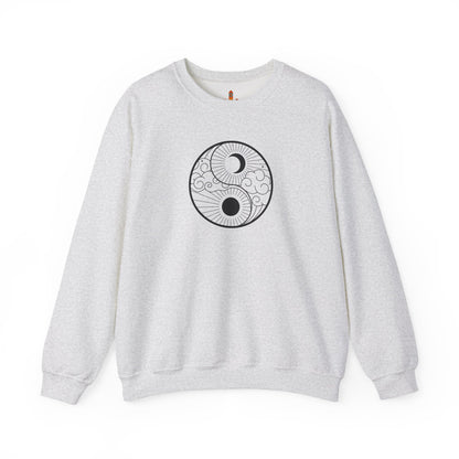 Yin Yang Sun and Moon Design Sweatshirt