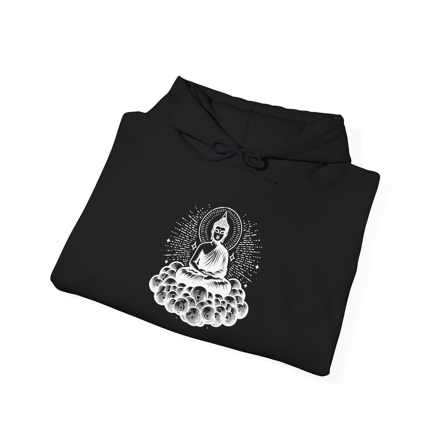 White Buddha Art Hoodie