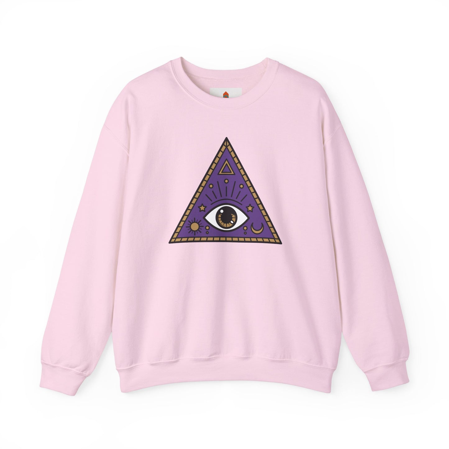 White Evil Eye and Pyramid Sweatshirt