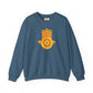 Golden Hamsa Hand with Star of David Sweatshirt