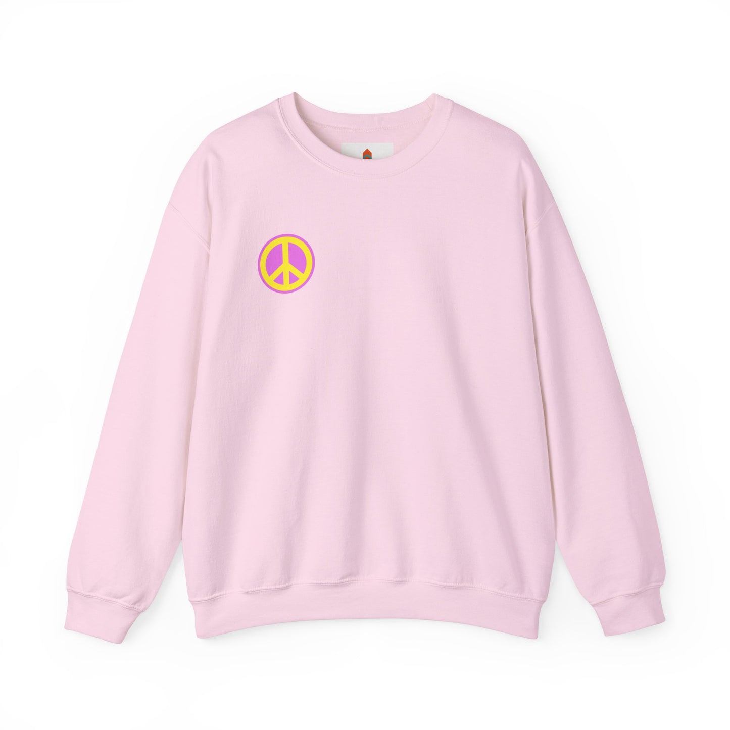 Yellow and Purple Peace Sign Sweatshirt