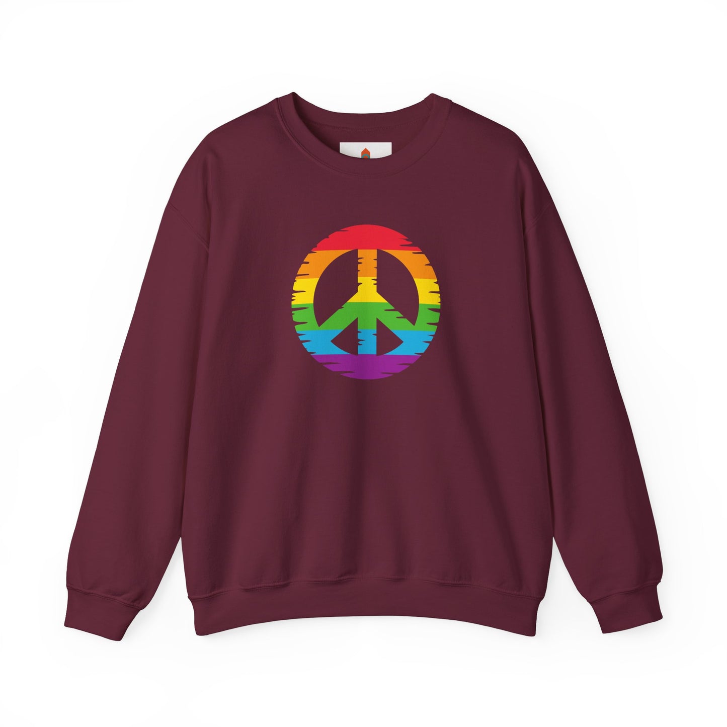 Rainbow Peace Sign Sweatshirt