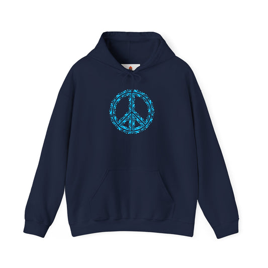 Peace Sign with Water Design Hoodie