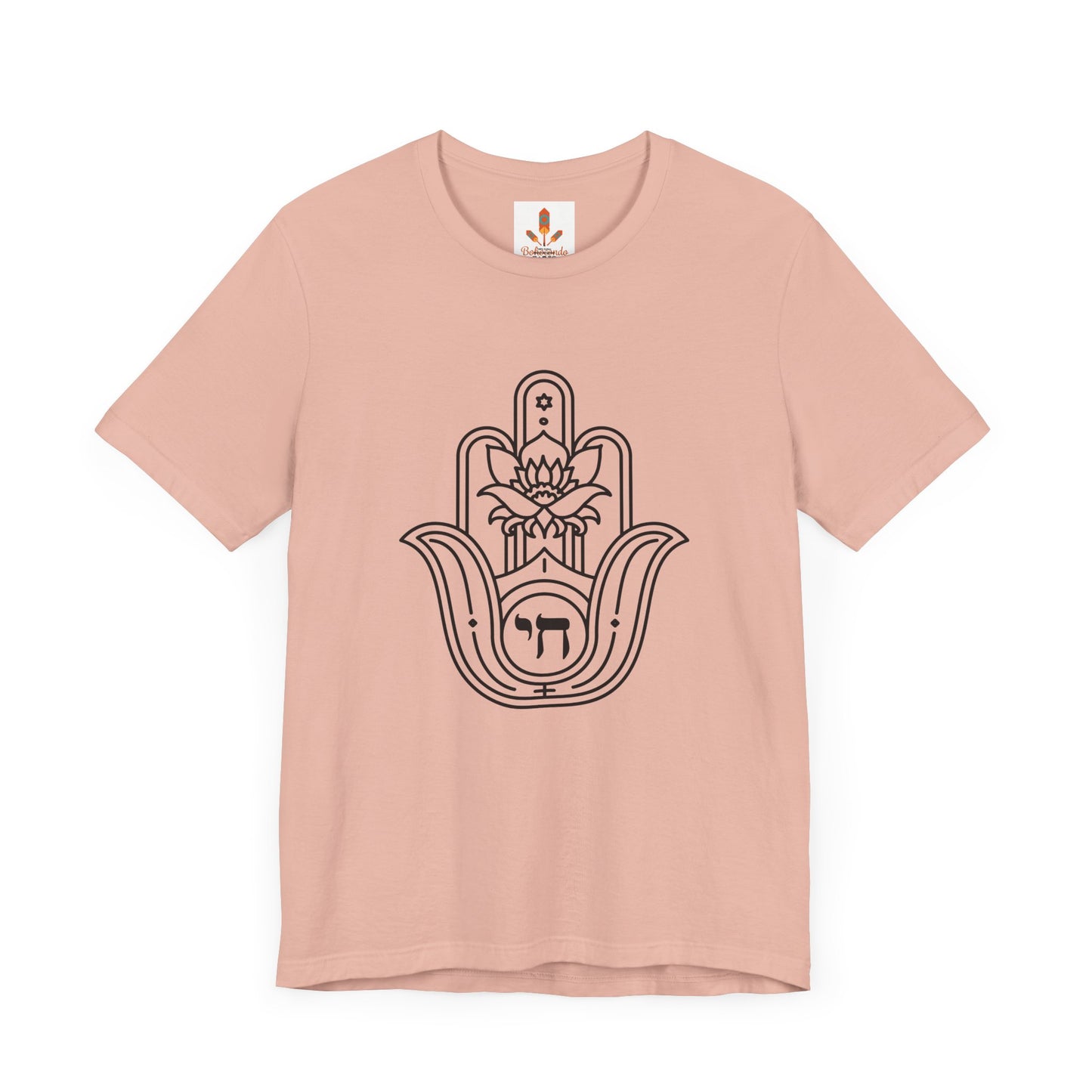 Hamsa Hand with Lotus Design T-shirt